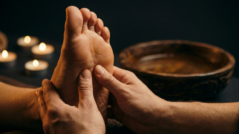 Reflexology massage 
