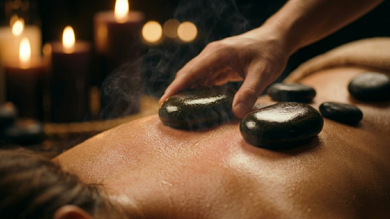 Hot stone massage